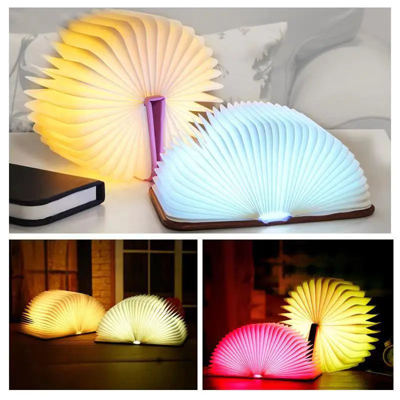 Folding LED Book Light with Colorful Rechargeable Design