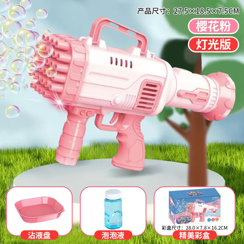 32-Hole Electric Bubble Gun for Kids' Play and Events